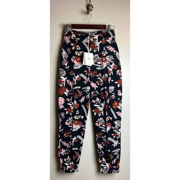 Carolina K Alicia Floral High Waisted Gaucho Pants NWT Sz. S - Picture 7 of 13